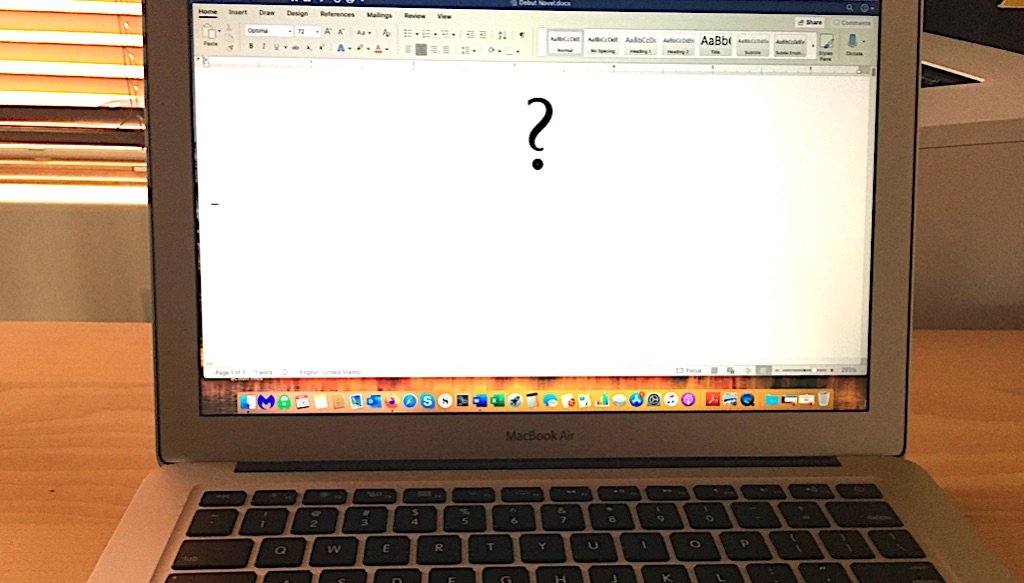 Empty page with question mark